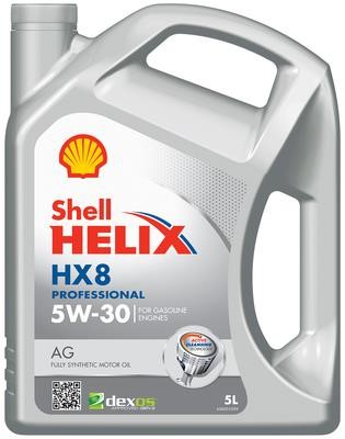 Shell 550054289 Моторна олива Shell Helix HX8 Professional AG 5W-30, 5л 550054289: Приваблива ціна - Купити в Україні на EXIST.UA!