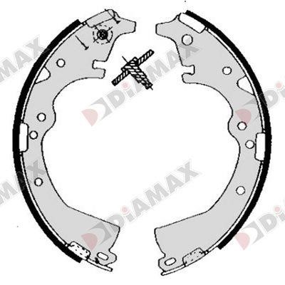 Diamax N01407 Колодки гальмівні барабанні, комплект N01407: Купити в Україні - Добра ціна на EXIST.UA!