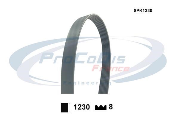 Procodis France 8PK1230 Ремінь поліклиновий 8PK1230 8PK1230: Купити в Україні - Добра ціна на EXIST.UA!