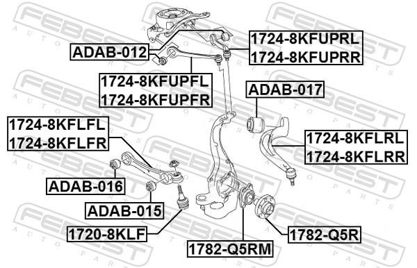Купити Febest 1724-8KFUPRR за низькою ціною в Україні!