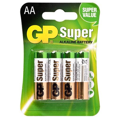 GP Batteries GP15AE-2U4 Батарейка лужна GP SUPER ALKALINE "AA", 1,5В GP15AE2U4: Купити в Україні - Добра ціна на EXIST.UA!