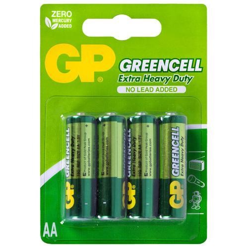 GP Batteries GP15G-U4 Батарейка сольова GP GREENCELL "AA", 1,5В GP15GU4: Приваблива ціна - Купити в Україні на EXIST.UA!