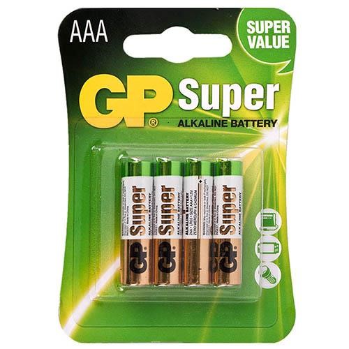 GP Batteries GP24A-U4 Батарейка лужна GP SUPER ALKALINE "AAA", 1,5В GP24AU4: Купити в Україні - Добра ціна на EXIST.UA!