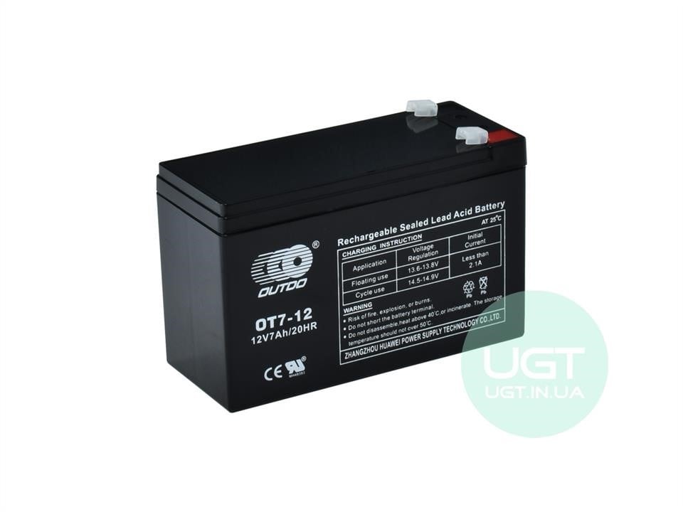 Outdo OT7-12 Акумулятор OUTDO VRLA 12B AGM 7Ач L+ OT712: Приваблива ціна - Купити в Україні на EXIST.UA!