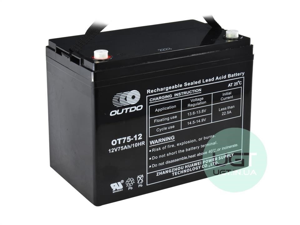Outdo OT75-12 Акумулятор OUTDO VRLA 12B AGM 75Ач L+ OT7512: Приваблива ціна - Купити в Україні на EXIST.UA!