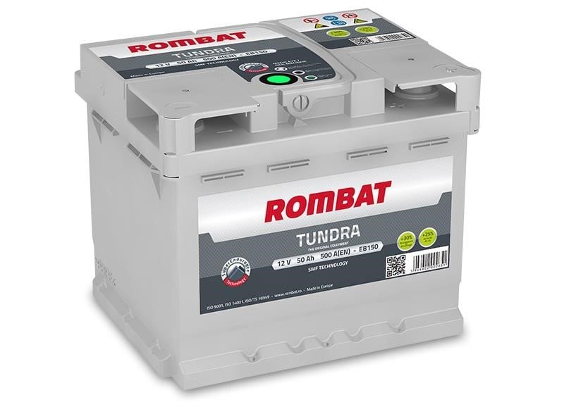 ROMBAT EB150 Акумулятор ROMBAT TUNDRA PLUS 12B Ca/Ca + Silver 50Ач 500А(EN) R+ EB150: Купити в Україні - Добра ціна на EXIST.UA!