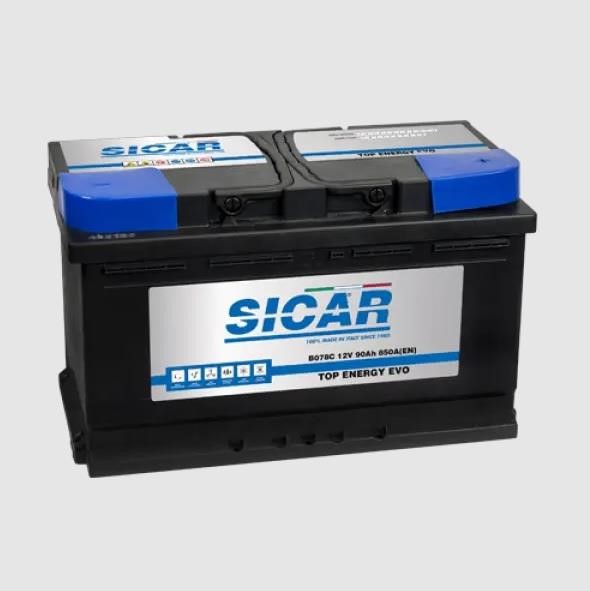 Sicar B078C Акумулятор SICAR Top Energy Evo 12B Ca/Ca + Silver 90Ач 850А(EN) R+ B078C: Купити в Україні - Добра ціна на EXIST.UA!