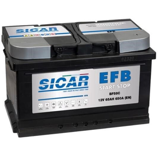 Sicar BF58C Акумулятор SICAR AFB Start /Stop 12B EFB 65Ач 680А(EN) R+ BF58C: Купити в Україні - Добра ціна на EXIST.UA!