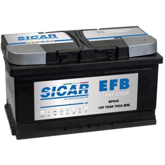 Sicar BF60C Акумулятор SICAR AFB Start /Stop 12B EFB 75Ач 730А(EN) R+ BF60C: Купити в Україні - Добра ціна на EXIST.UA!