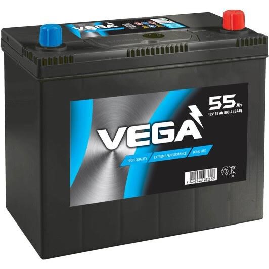 Vega VNS60045B01 Акумулятор VEGA 12B Ca/Ca + Silver 55Ач 500А(SAE) R+ VNS60045B01: Купити в Україні - Добра ціна на EXIST.UA!