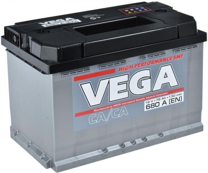 Vega V75068013 Акумулятор VEGA STANDART 12В 75Ач 680А (EN) R+ V75068013: Купити в Україні - Добра ціна на EXIST.UA!