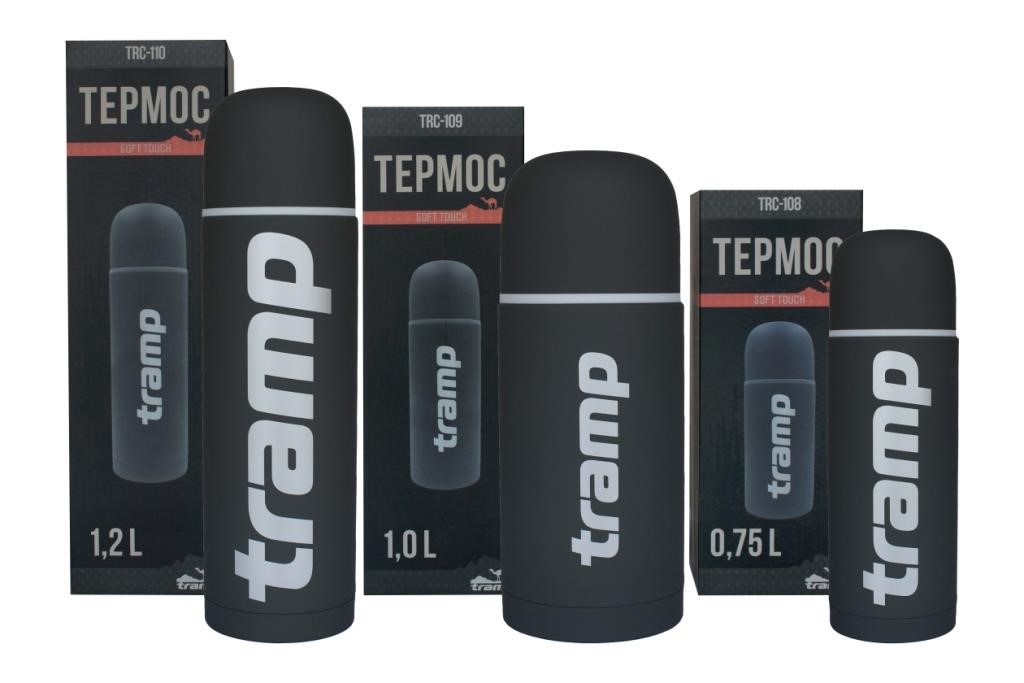 Tramp TRC-109-GREY Термос Tramp Soft Touch 1 л, Grey TRC109GREY: Купити в Україні - Добра ціна на EXIST.UA!