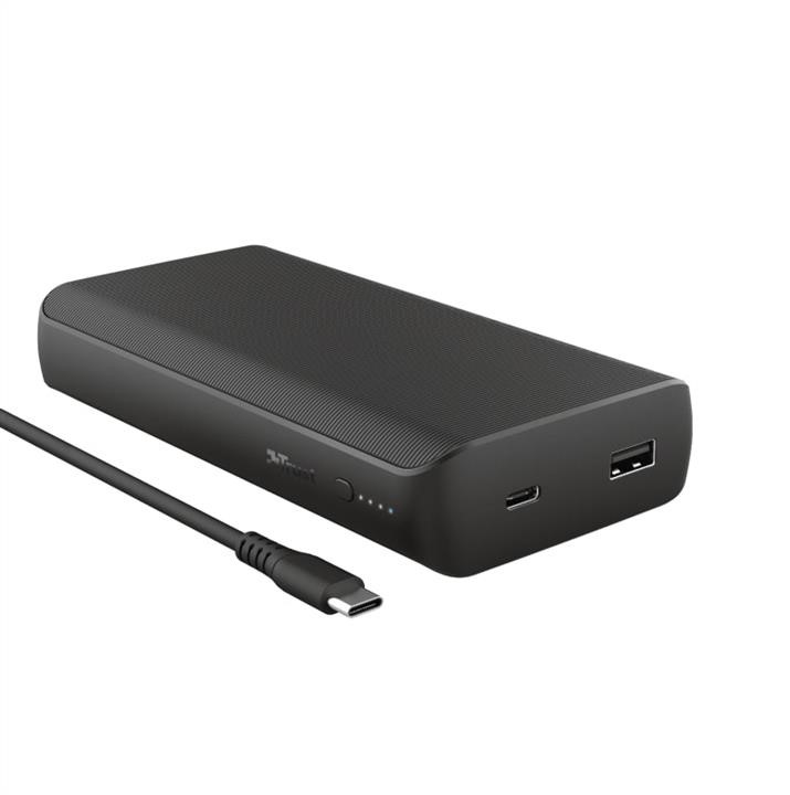 Портативний літій-іонний акумулятор Trust Laro 65W USB-C 20 000 мАг для ноутбука, чорний Trust 23892_TRUST