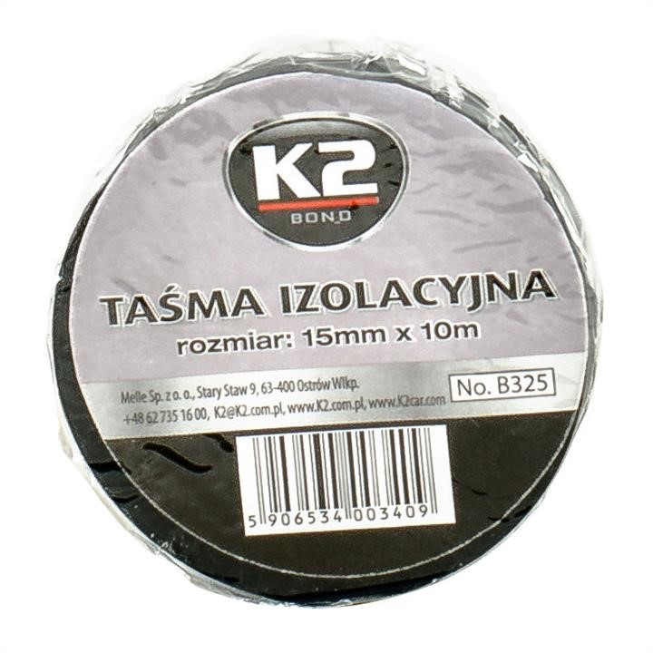 K2 B325 Ізолента K2, чорна, 15 мм х 10 м B325: Приваблива ціна - Купити в Україні на EXIST.UA!