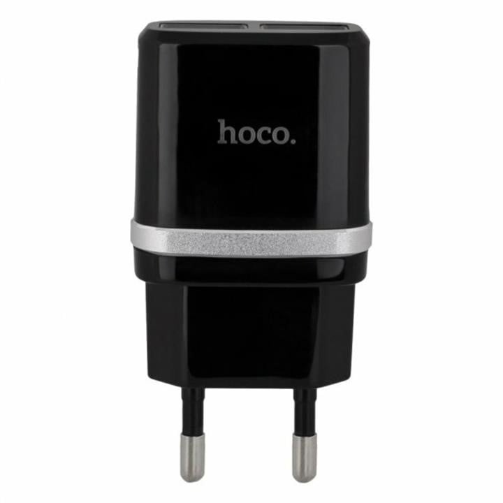 Hoco 6957531063094 Мережевий зарядний пристрій Hoco C12 Smart dual USB charger Black 6957531063094: Купити в Україні - Добра ціна на EXIST.UA!