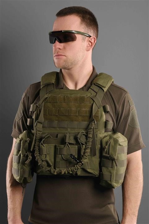 Плитоноска с Дополнительными Сумками Тип1, Молле, Хаки 2E Tactical 2E-MILPLACARR1-OG