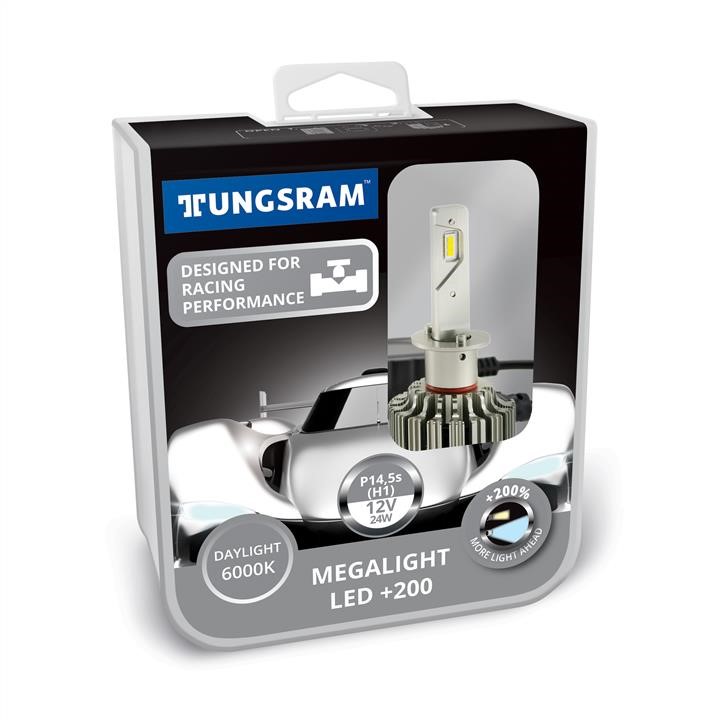 Tungsram TU60410.2K Лампи світлодіодні комплект Tungsram Megalight LED 200 12V H1 24W 6000K TU604102K: Купити в Україні - Добра ціна на EXIST.UA!