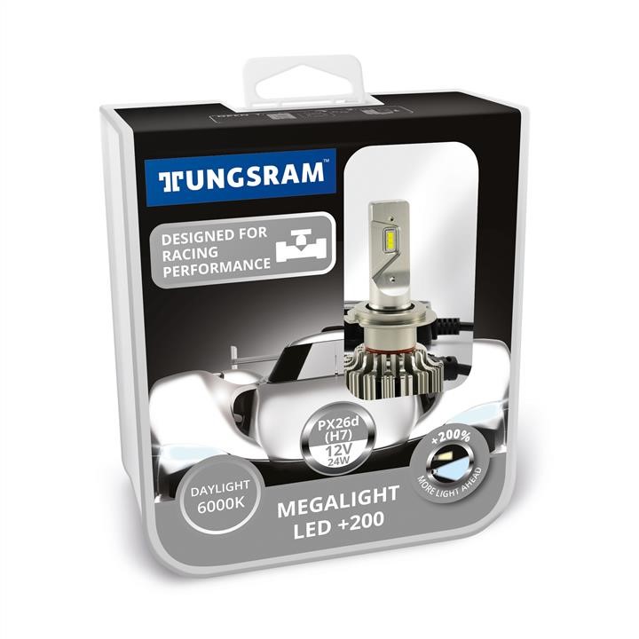 Tungsram TU60450.2K Лампи світлодіодні комплект Tungsram Megalight LED 200 12V H7 24W 6000K TU604502K: Купити в Україні - Добра ціна на EXIST.UA!