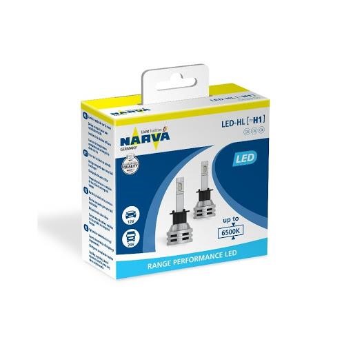 Narva 18057 Лампи світлодіодні комплект Narva Performance H1 12/24v 24W 6500K 18057: Приваблива ціна - Купити в Україні на EXIST.UA!