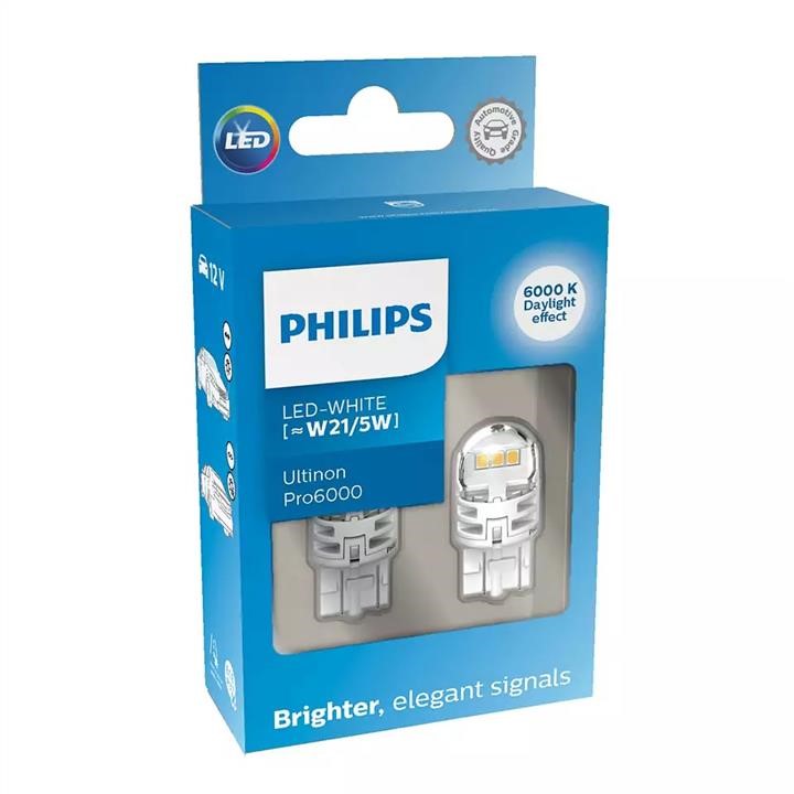 Лампи світлодіодні комплект Philips Ultinon W21&#x2F;5W 12V Philips 11066CU60X2