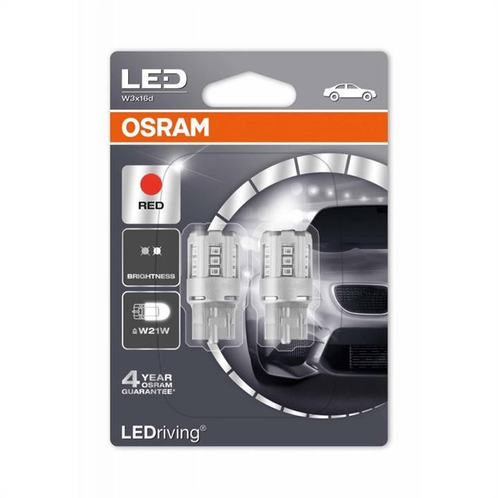 Osram 7705R-BLI2 Лампи світлодіодні комплект Osram W21W 12V W3X16d 7705RBLI2: Купити в Україні - Добра ціна на EXIST.UA!