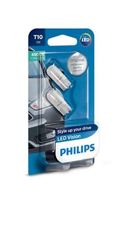Philips 12791B2 Лампи світлодіодні комплект Philips LED T10 4500K 12V 12791B2: Купити в Україні - Добра ціна на EXIST.UA!