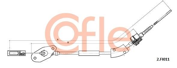 Cofle 92.2.FI011 Тросовий привод, привод зчеплення 922FI011: Купити в Україні - Добра ціна на EXIST.UA!