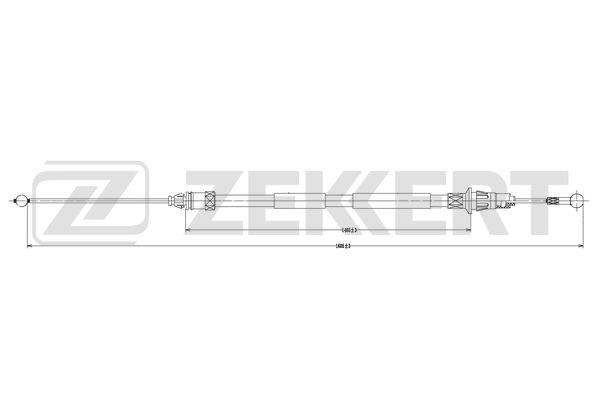 Zekkert BZ-1099 Трос гальма стоянки BZ1099: Купити в Україні - Добра ціна на EXIST.UA!