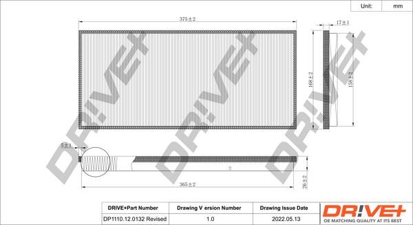 DP1110120132 Dr!ve+ Фильтр салона