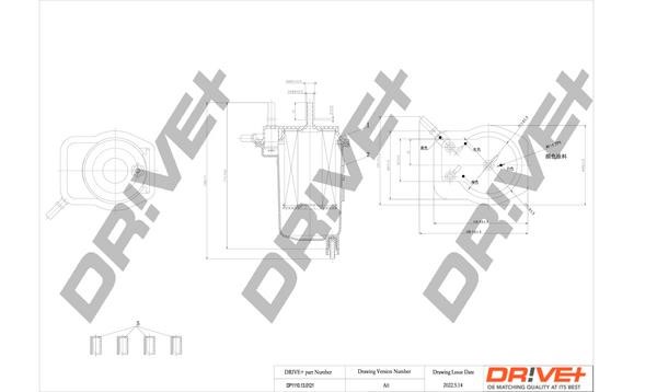 Dr!ve+ DP1110.13.0121 Фільтр палива DP1110130121: Купити в Україні - Добра ціна на EXIST.UA!