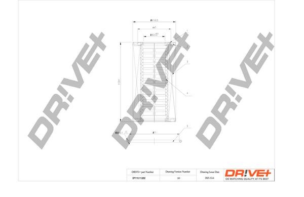 Dr!ve+ DP1110.11.0202 Фільтр масляний DP1110110202: Купити в Україні - Добра ціна на EXIST.UA!
