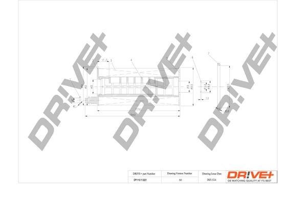 Dr!ve+ DP1110.11.0221 Фільтр масляний DP1110110221: Купити в Україні - Добра ціна на EXIST.UA!