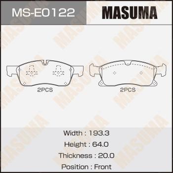 Masuma MS-E0122 Колодки гальмівні барабанні, комплект MSE0122: Купити в Україні - Добра ціна на EXIST.UA!