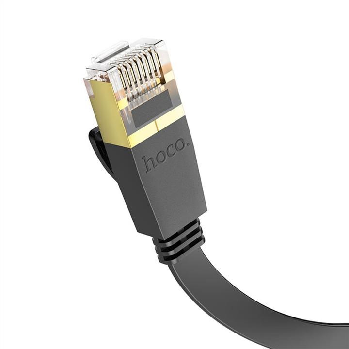 Кабель Hoco US07 General pure copper flat network cable(L=5M) Black Hoco 6931474780706