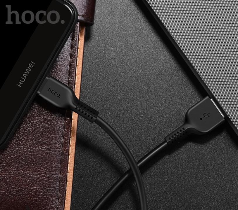 Кабель Hoco X20 USB to Type-C 3A, 2m, PVC, TPE connectors, Black Hoco 6957531068907