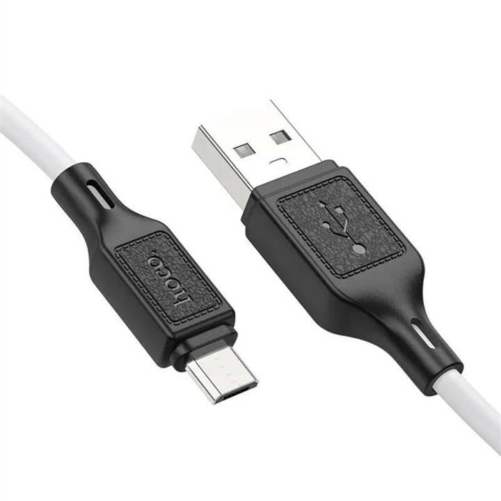 Кабель Hoco X90 Cool silicone charging data cable for Micro White Hoco 6931474788436