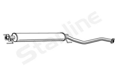 StarLine 32.34.424 Глушник, середня частина 3234424: Приваблива ціна - Купити в Україні на EXIST.UA!