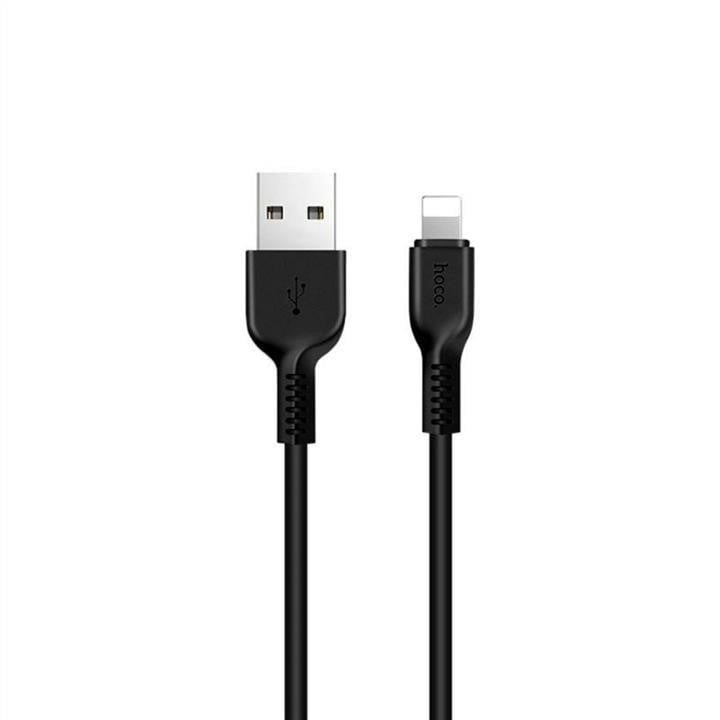Hoco 6957531068808 Кабель Hoco X20 USB to iP 2.4A, 1m, PVC, TPE connectors, Black 6957531068808: Купити в Україні - Добра ціна на EXIST.UA!