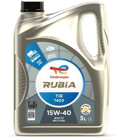 Total 213669 Моторна олива Total RUBIA TIR 7400 15W-40, ACEA E7, API CI-4/SL, 5л 213669: Купити в Україні - Добра ціна на EXIST.UA!
