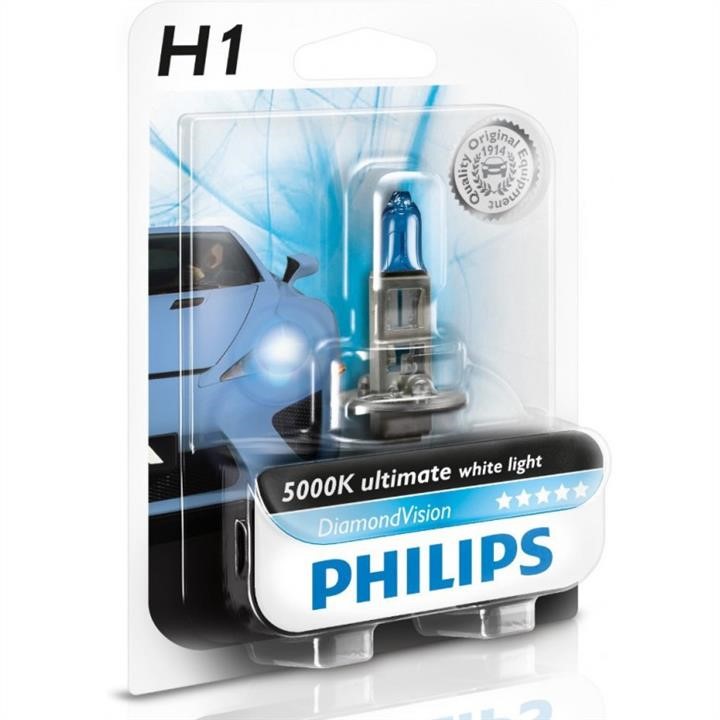 Philips 12258DVB1 Лампа галогенна Philips Diamondvision 12В H1 55Вт 12258DVB1: Купити в Україні - Добра ціна на EXIST.UA!