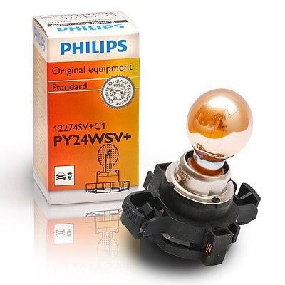 Philips 12274SV+C1 Лампа розжарювання жовта PY24W 12V 24W 12274SVC1: Купити в Україні - Добра ціна на EXIST.UA!