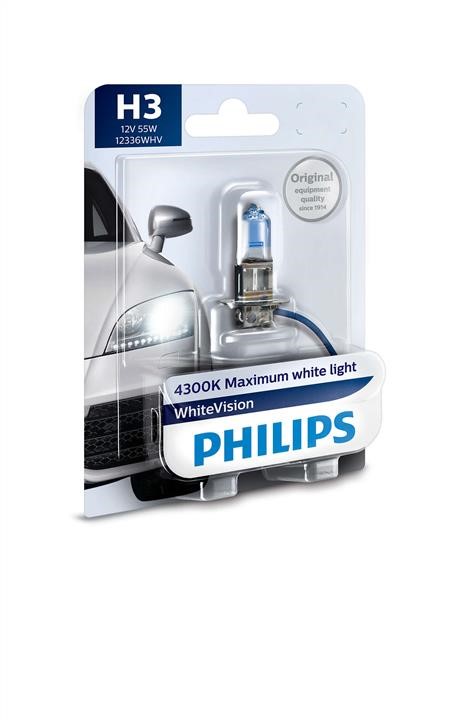 Philips 12336WHVB1 Лампа галогенна Philips Whitevision Ultra 12В H3 55Вт 12336WHVB1: Купити в Україні - Добра ціна на EXIST.UA!
