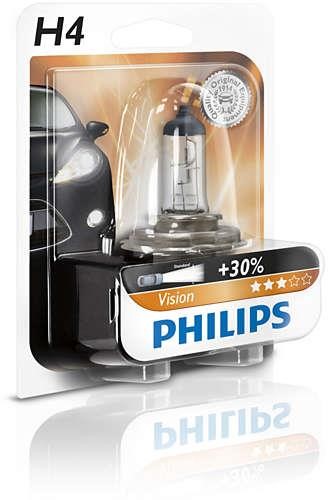 Philips Лампа галогенна Philips Vision +30% 12В H4 60&#x2F;55Вт +30% – ціна 132 UAH