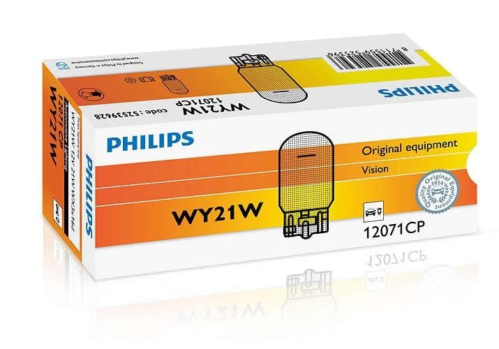 Philips 12071CP Лампа розжарювання жовта WY21W 12V 21W 12071CP: Купити в Україні - Добра ціна на EXIST.UA!