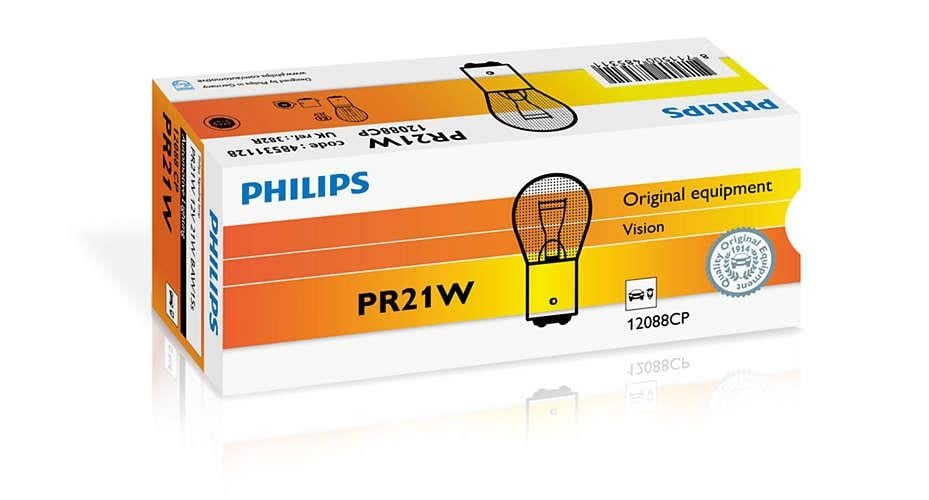 Philips 12088CP Лампа розжарювання червона PR21W 12V 21W 12088CP: Купити в Україні - Добра ціна на EXIST.UA!