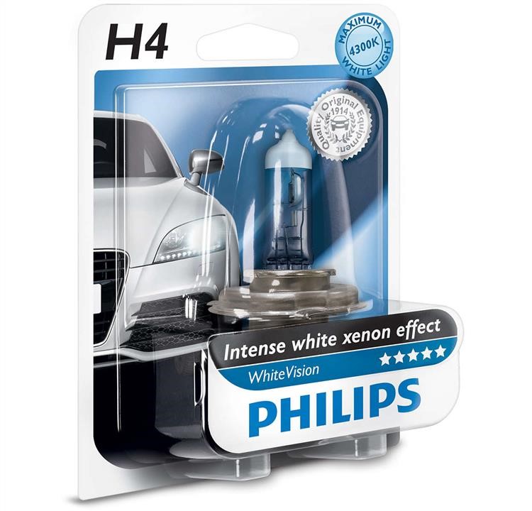 Philips 12342WHVB1 Лампа галогенна Philips Whitevision 12В H4 60/55Вт 12342WHVB1: Купити в Україні - Добра ціна на EXIST.UA!