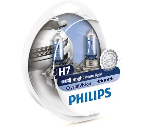 Philips 12972CVSP Лампа галогенова комплект Philips Cristal Vision+2x H7 12V 55W 12972CVSP: Купити в Україні - Добра ціна на EXIST.UA!