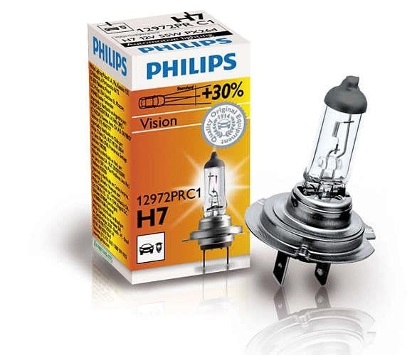 Philips 12972PRC1 Лампа галогенная Philips Vision +30% 12В H7 55Вт +30% 12972PRC1: Купить в Украине - Отличная цена на EXIST.UA!