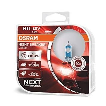 Osram 64211NL-HCB Лампа галогенна Osram Night Breaker Laser +150% 12В H11 55Вт +150% 64211NLHCB: Приваблива ціна - Купити в Україні на EXIST.UA!