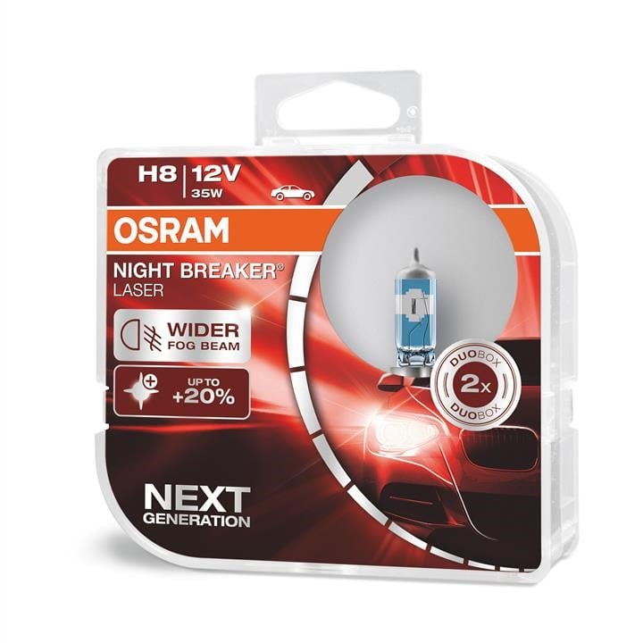Osram 64212NL-HCB Лампа галогенна Osram Night Breaker Laser +150% 12В H8 35Вт +150% 64212NLHCB: Купити в Україні - Добра ціна на EXIST.UA!
